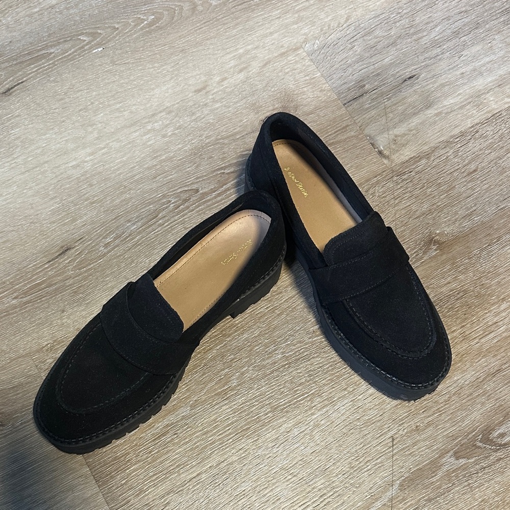 & Other Stories Black Suede Flats